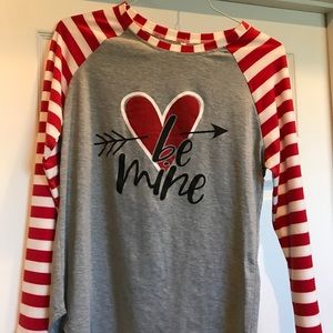 Valentines Day top, brand new, never worn